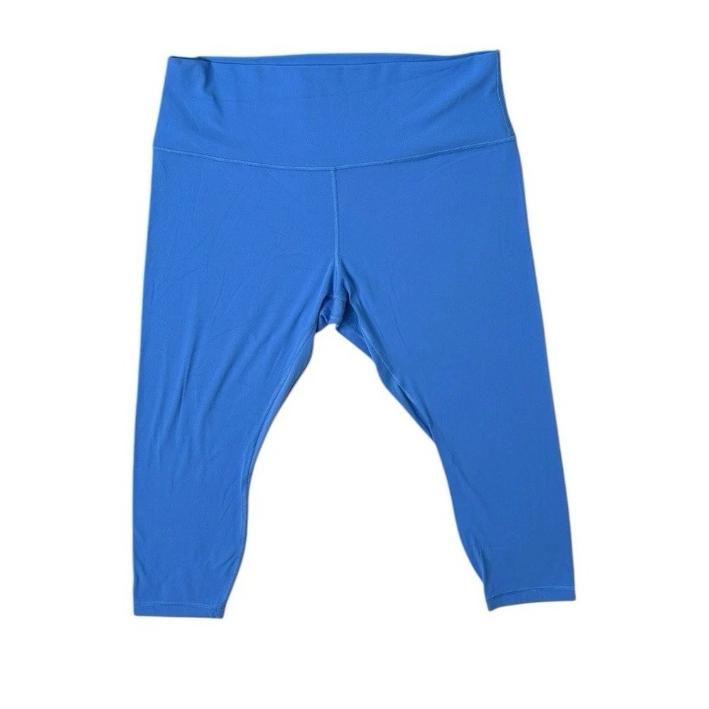 Lululemon Leggings Align High Rise Crop Womens 16 Blue Stretch Yoga Gym Pants